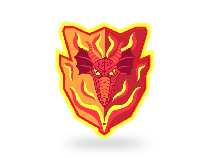 Feuer-Ritter-Schild 41Cm