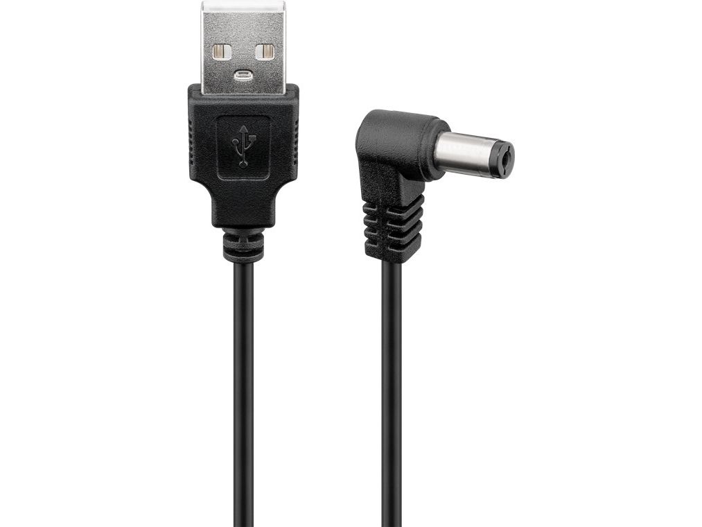 Wentronic 55156, Sort, 1,5 M, Usb, Dc, Hanstik, Hunstik
