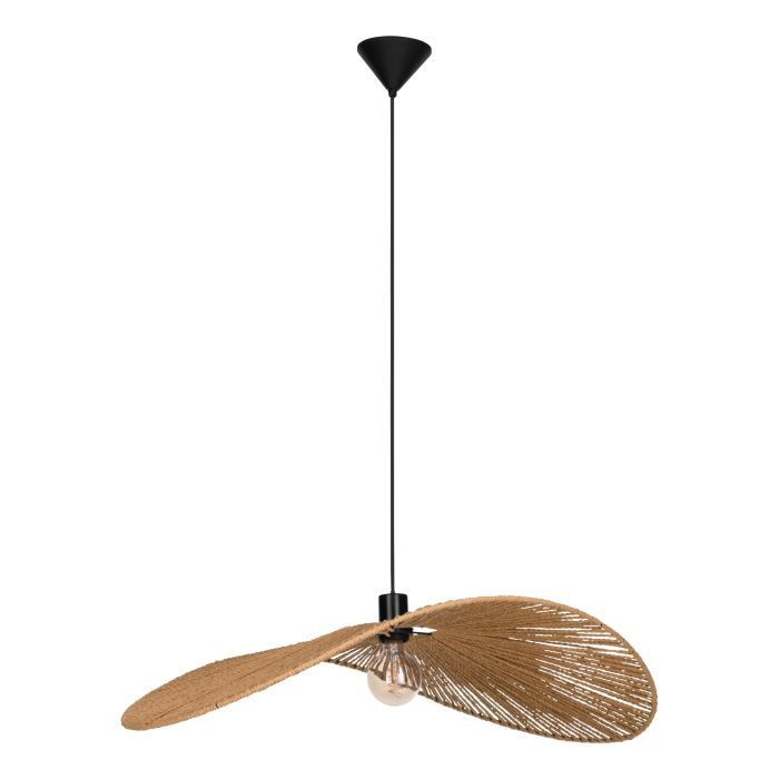 EGLO SIRUELA PENDEL 800X600 E27 SORT/NATUR FSC