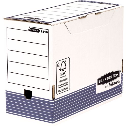 Arkivæske, Bankers Box System, A4+, 15 cm, pakke a 10 stk