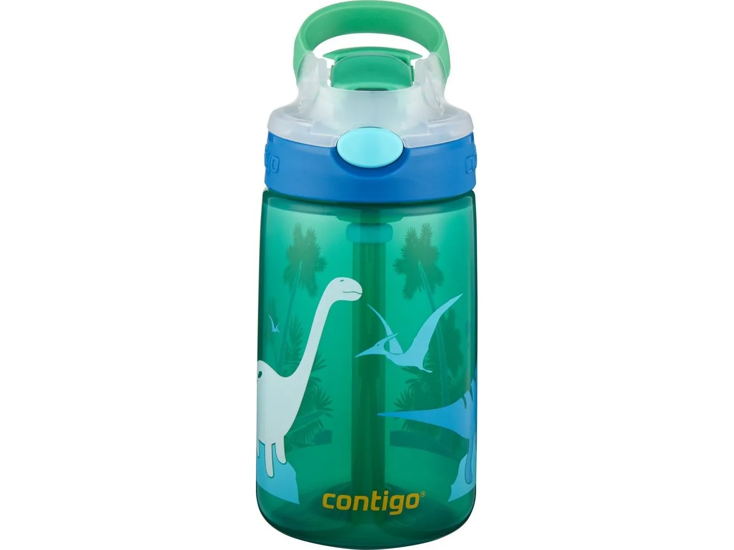 Contigo - Gizmo Flip Green Jungle Dino - 420 ml | Baby & barn - Amning - Middagsdags | GameStuff