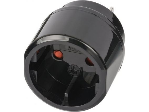Brennenstuhl 1508450, Type C (eurostik), Type A, 250 V, 16 A, Sort, Blister