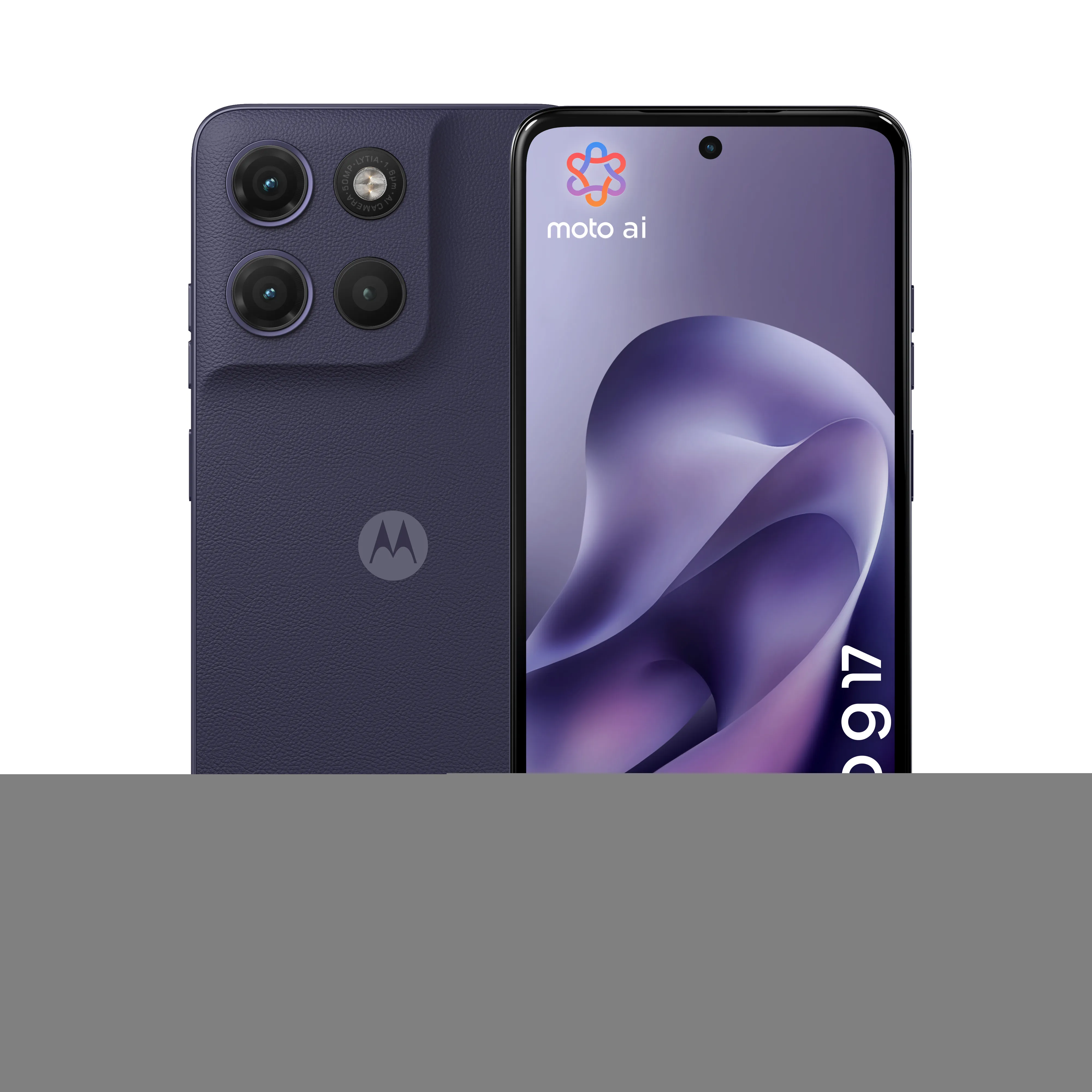 Motorola Moto G17 – 4G smartphone – dual-SIM – RAM 8 GB / Intern hukommelse 128 GB – microSD slot – LCD-skærm – 6.72 – 2400 x 1080 pixels (60 Hz) – 3x bagkamera 50 MP, 5 MP – front camera 32 MP – pantone aftenblå