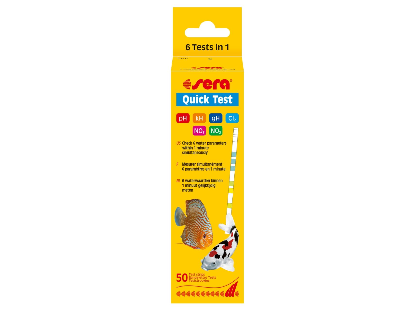 sera 04960, Vandstrimmeltest, 50 stk