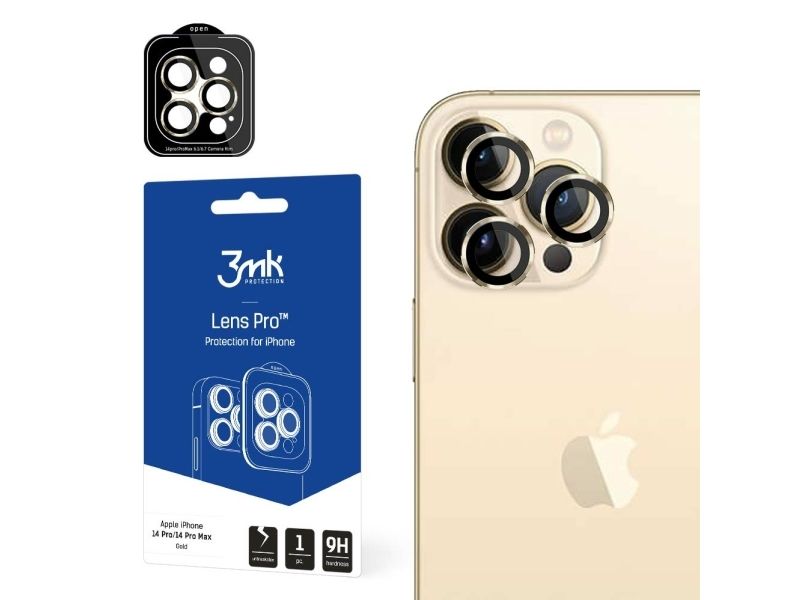 3Mk Lens Protection Pro, Iphone 14 Pro/14 Pro Max, Guld, 1 Stk