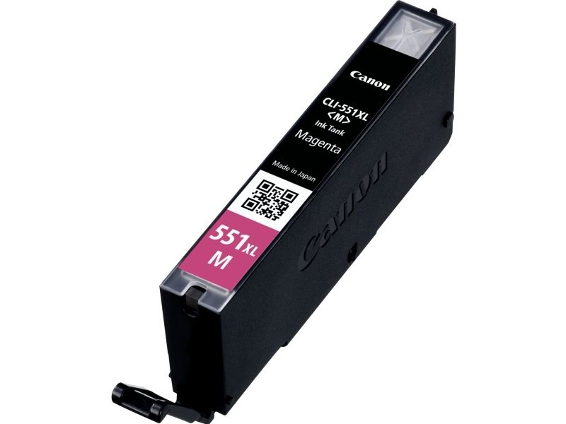 Canon Cli-551M Xl - 11 Ml - Højtydende - Magenta - Original - Blækbeholder - For Pixma Ip8750, Ix6850, Mg5550, Mg5650, Mg5655, Mg6450, Mg6650, Mg7150
