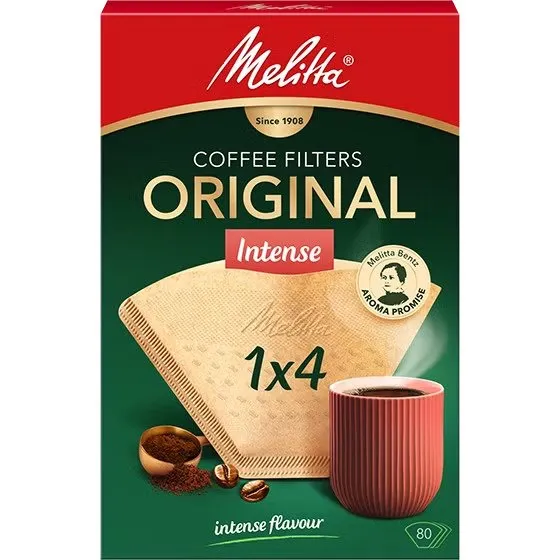 Melitta Original Intense Kaffefilter - 1x4 - 80 st. | Köksapparater - Kaffe - Rengöring & Tillbehör | GameStuff
