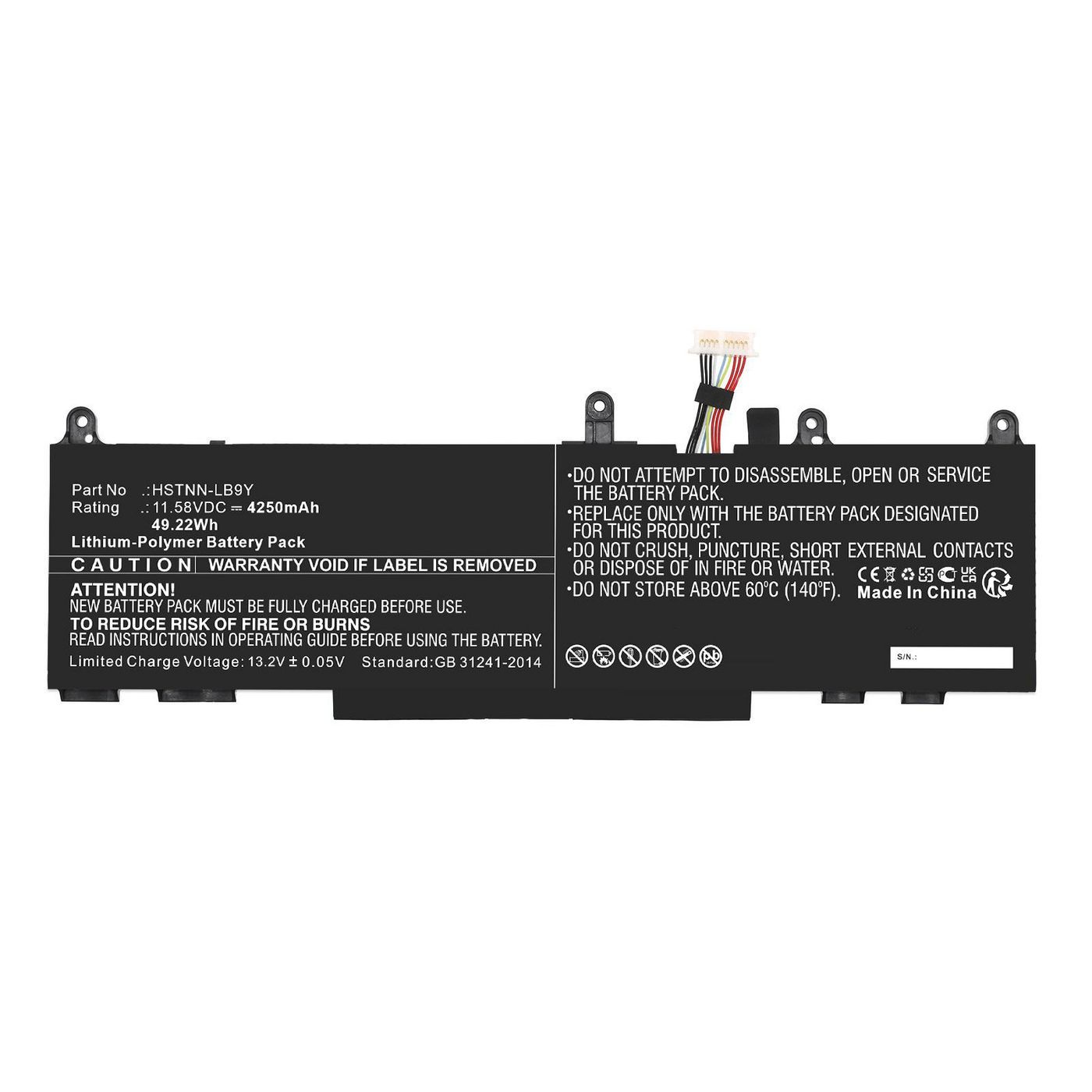 Stabilus Battery 11,58V 4250Mah Batteri