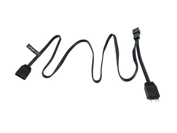 Phanteks PH-CB-DRGB3P_MB, 3-stikben, 2 x Molex (3-pin), Lige, Lige, Sort, Bundkort