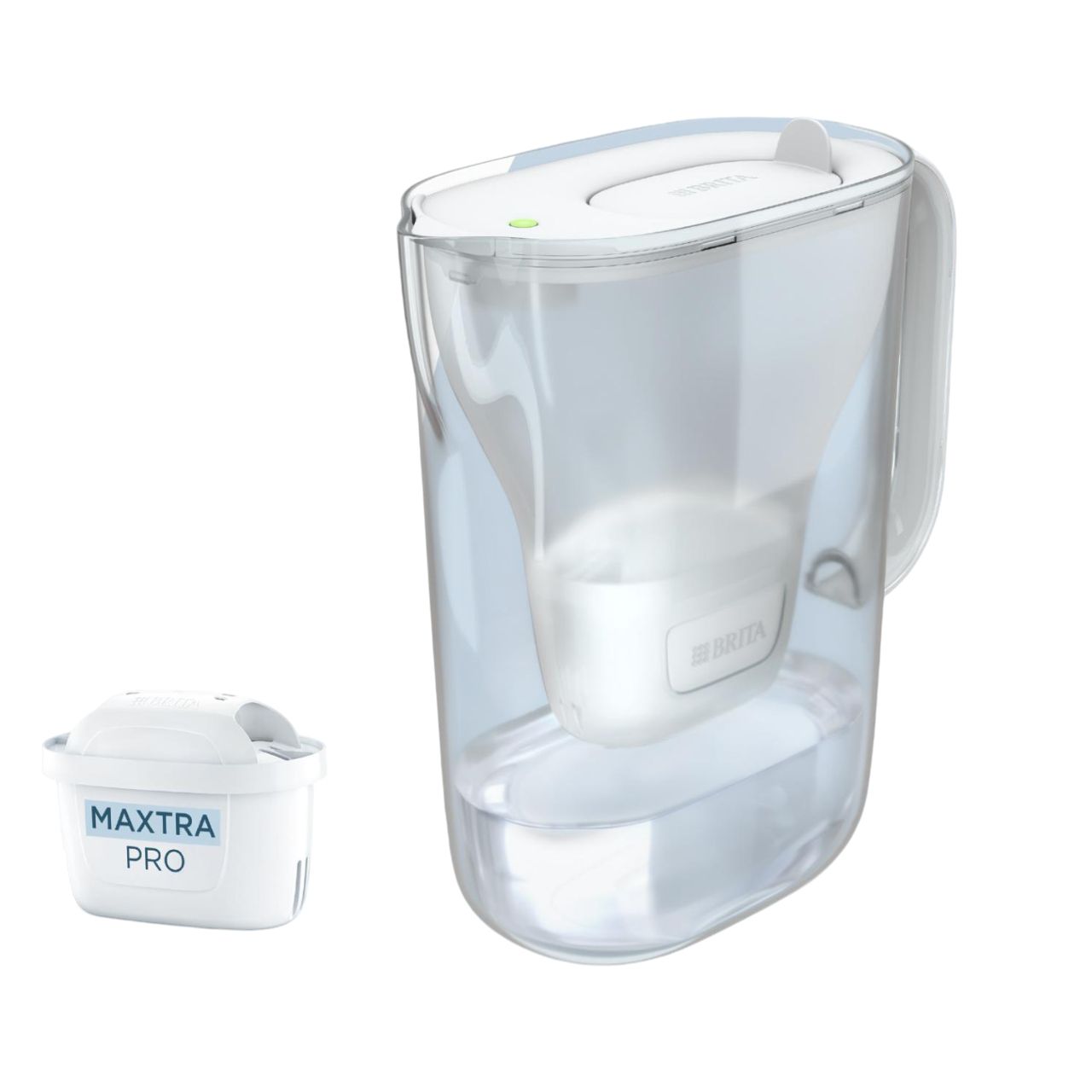 Brita Style Essential, Kande vandfilter, 2,4 L, Transparent, Hvid