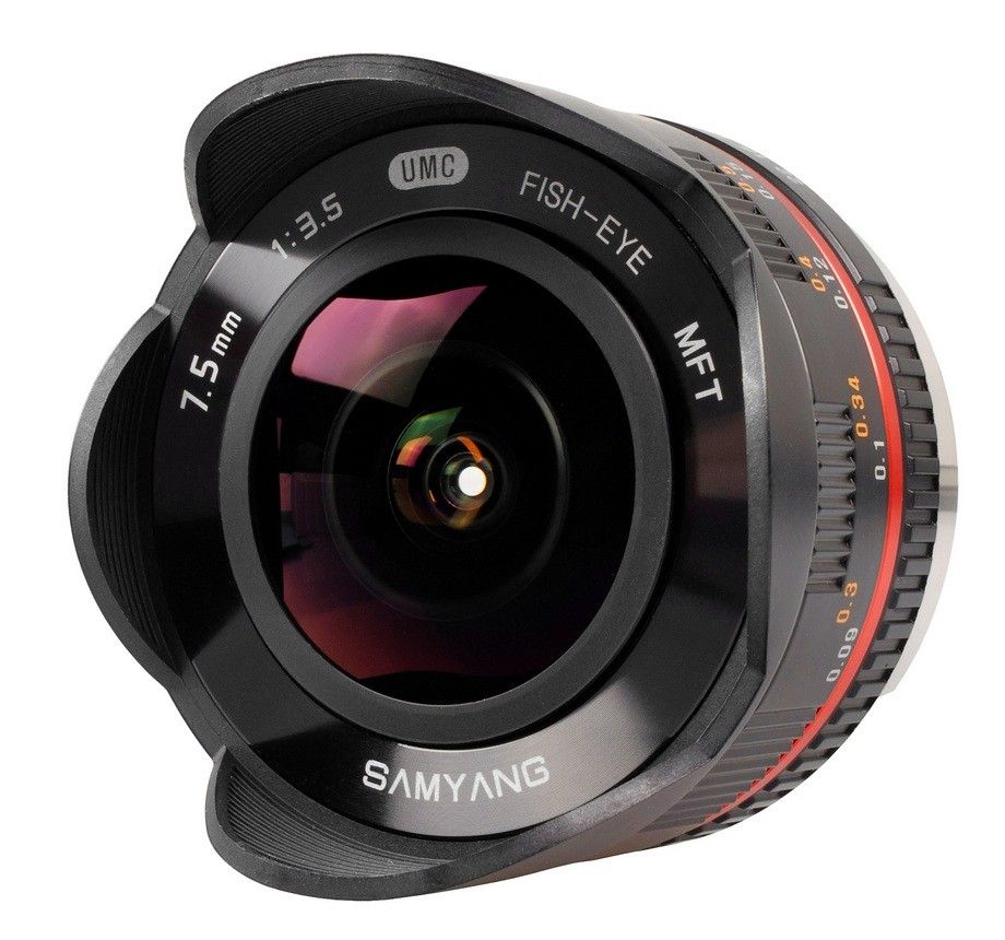 Samyang 7.5Mm T3.8 Fisheye Vdslr, Weitwinkel-Fischaugenobjektiv, 9/7, Micro Four Thirds (Mft)