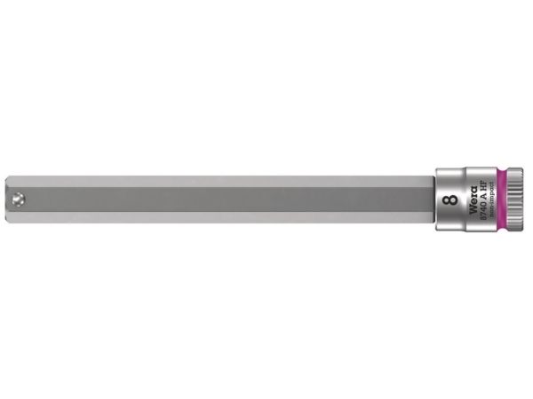 Wera 05003340001, Sokkel, 1/4, Metric, 1 hoved(er), 8 mm, 100 mm