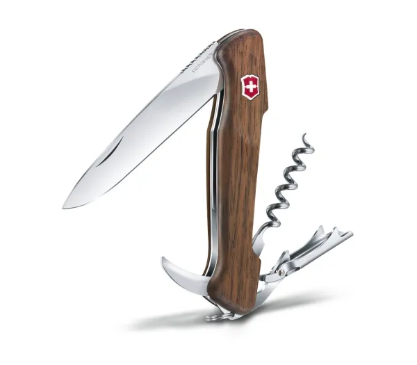 Victorinox Wine Master, Låsning af knivblad, Kniv med flere værktøjer, Clip point, Træ, Sølv, 6 værktøjer