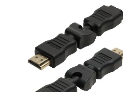 HDMI adapter, A male to A female, 270° slewable, 4K/30Hz