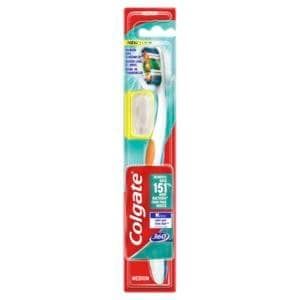 Colgate Max Medium Zahnbürste, Zahnbürste, Erwachsener, Blau, Grün, Weiß, Medium, 1 Stück(E)