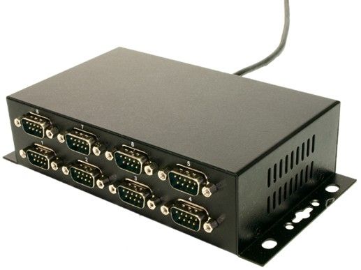 Exsys Usb 2.0 To 8S Serial Rs-232 Ports, Usb, Sort, Ce, Fc, Rohs, Whql, Ftdi, Txd, Rxd, Rts, Cts, Dtr, Dsr, Dcd, Gnd, 0 - 55 °C