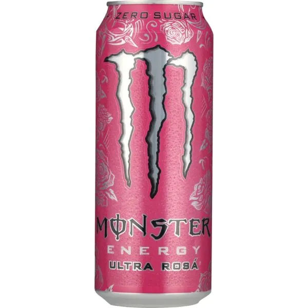 Monster Energy Ultra Rosa 50 cl dåse Zero Sugar - (24 stk.) - inkl. pant