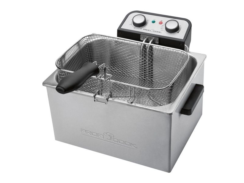 Proficook Pc-Fr 1038 - Fritureapparat - 5 Liter - 3 Kw - Rustfrit Stål/Sort