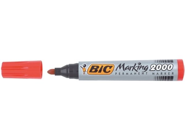 Bic 8209133, Rot, Rundspitze, Rot, Silber, 1,7 Mm, Karton, Metall, Papier, Kunststoff, Tinte Auf Alkoholbasis