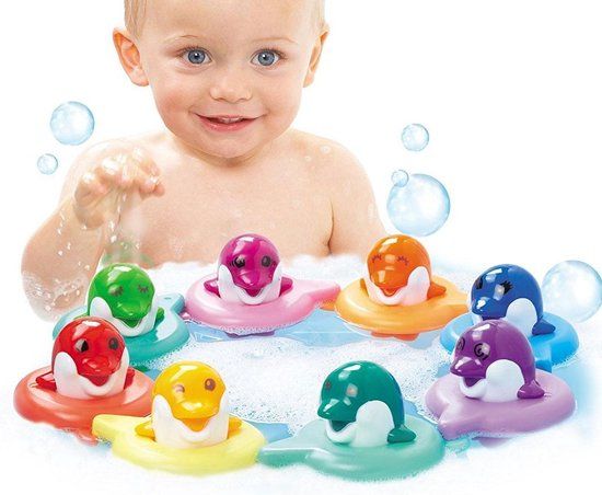 Tomy Toomies Do Rae Mi Dolphins, Badespielzeug, Junge/Mädchen, 1 Jahr(E), Mit Ton, Mehrfarbig