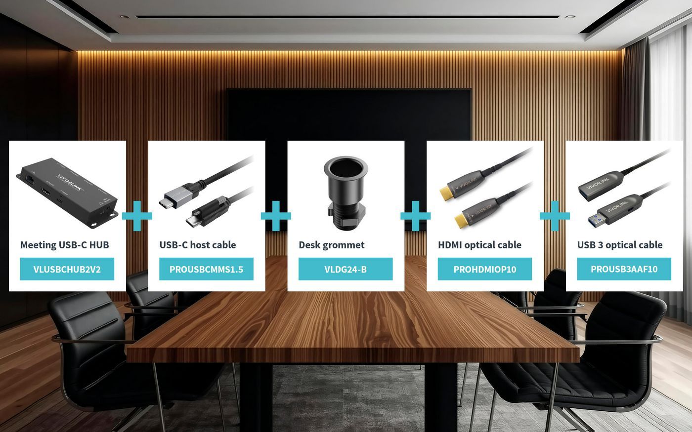 Vivolink Meeting Room Package Small Size Rooms, 2,07 Kg, 2,4 Kg