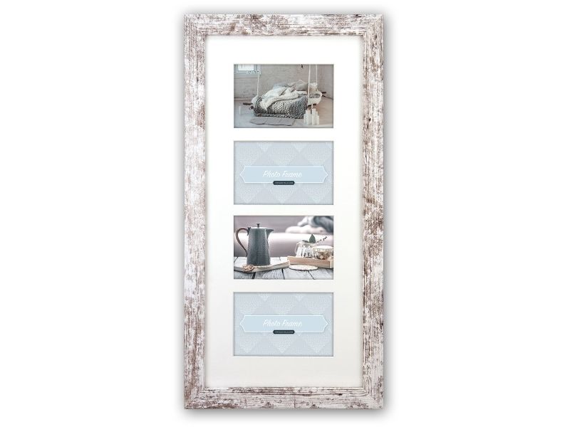 Zep Nelson 6 4Q, Multi-Bilderrahmen, Holz, Weiß, Wand, 10 X 15 Cm, Rechteckig