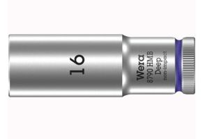 Wera 8790 Hmb, Sokkel, 3/8", Metric, 1 Hoved(Er), 16 Mm, Krom-Vanadium-Stål