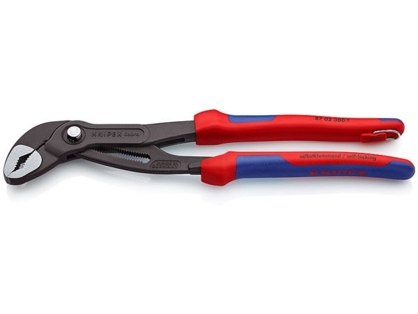 Knipex 87 02 300 T, Slip-joint tænger, 7 cm, 6 cm, Krom-vanadium-stål, Plast, Blå, Rød