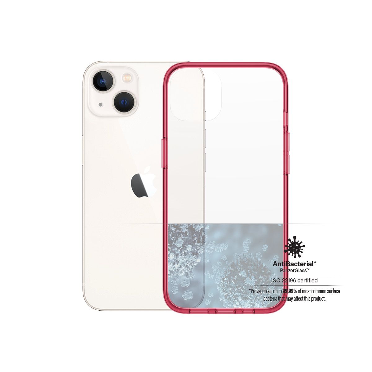Panzerglass Clearcasecolor Iphone 13 - Strawberry, Cover, Apple, Apple - Iphone 13, 15,5 Cm (6.1"), Rot