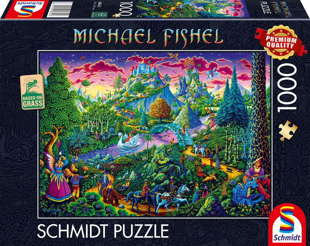 Schmidt Spiele 58612 Michael Fischel Märchenwelt Puzzle, 1.000 Teile, 1000 Stück(E), Landschaft, 12 Jahr(E)
