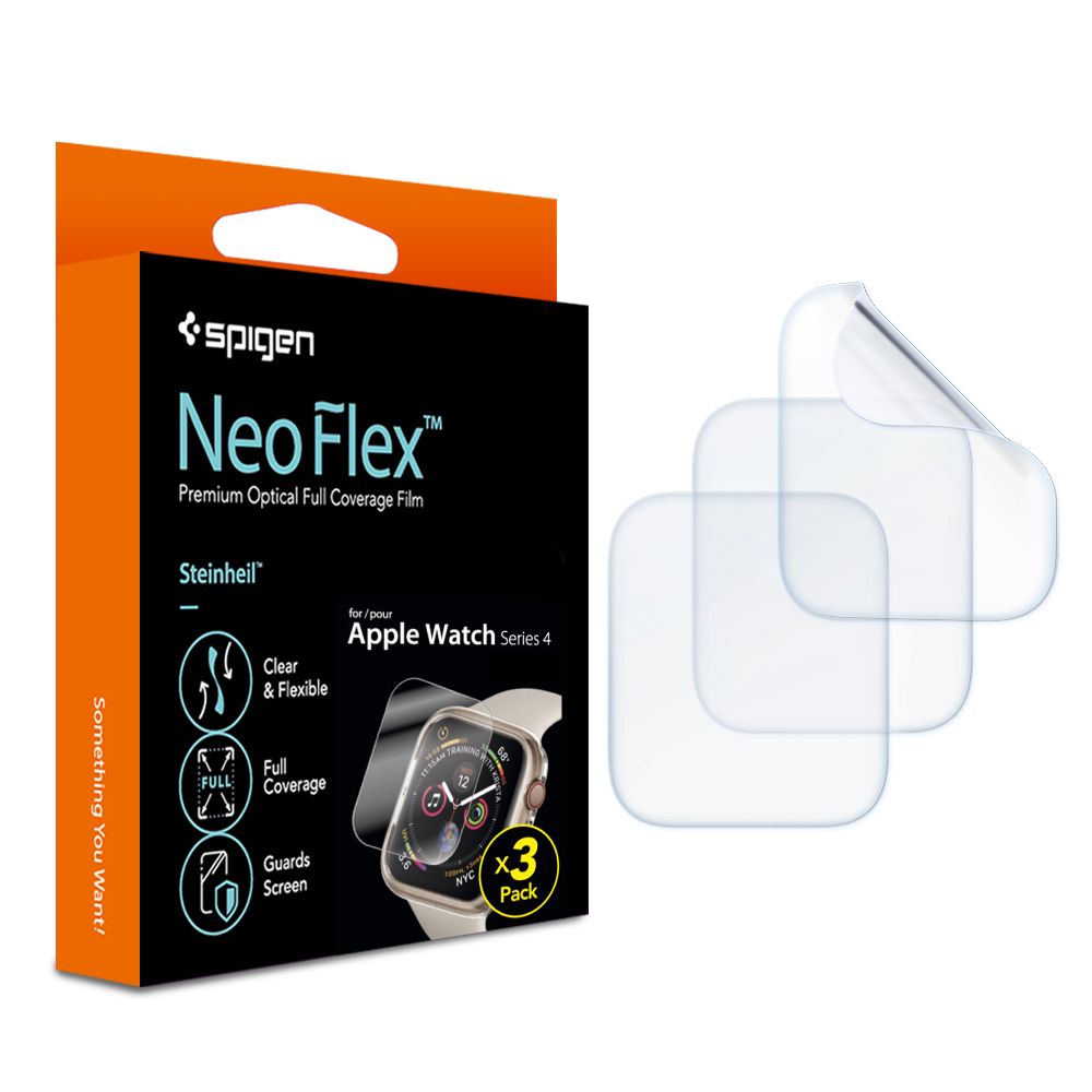 Spigen Neo Flex, Displayschutz, Smartwatch, Transparent, Apple, Series 5 40Mm (2019) Series 4 40Mm (2018), Klare Bildschirmschutzfolie