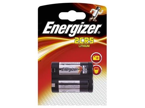 Energizer Lithium Battery 2CR5 | 6 V DC | 1500 mAh | 1-Blister | Sort / Sølv