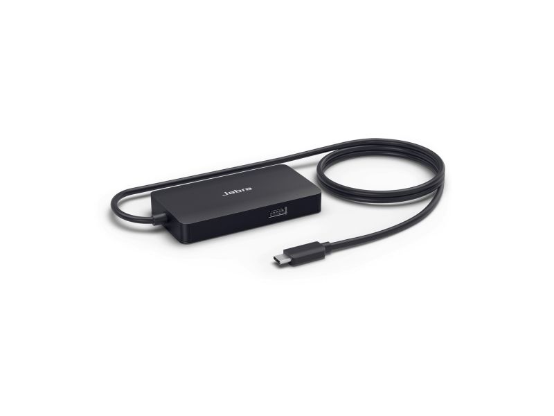 Jabra 14207-58, USB 3.2 Gen 1 (3.1 Gen 1) Type-C, Sort, USB Type-C, USB 3.0, HDMI, RJ-45, USB 2.0 Type-A, Kina, 1 stk, 155 mm