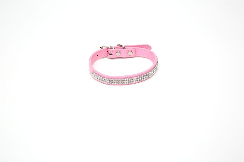 Paw Love - Halsbånd M. Similisten (Small, 35X1,5Cm) - Pink