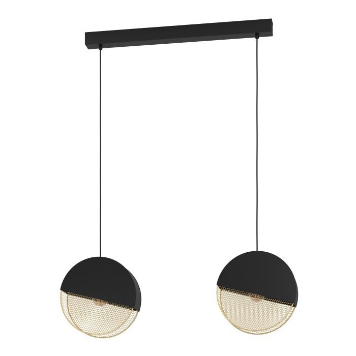 Eglo Mumbles Anhänger 2Xe27 L860 Schwarz/Gold