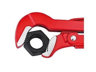 Knipex 83 30 015, Rød, Rustfrit stål, Svensk rørtang, Rød, 6 cm, Krom-vanadium-stål, Krom-vanadium-stål