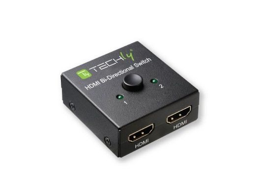 Techly IDATA-HDMI-22BI2, HDMI, Sort, 60 Hz, 6 Gbit/sek., 600 Mhz, 3840 x 2160 pixel