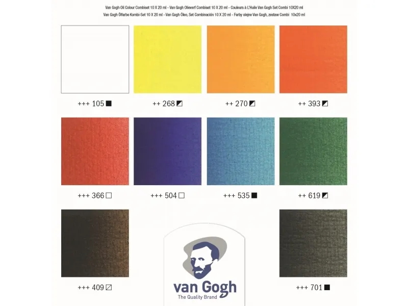 Van Gogh Oil colour advanced set 10 x + accessories | Skola & Hobby - Konstmaterial - Oljefärg | GameStuff
