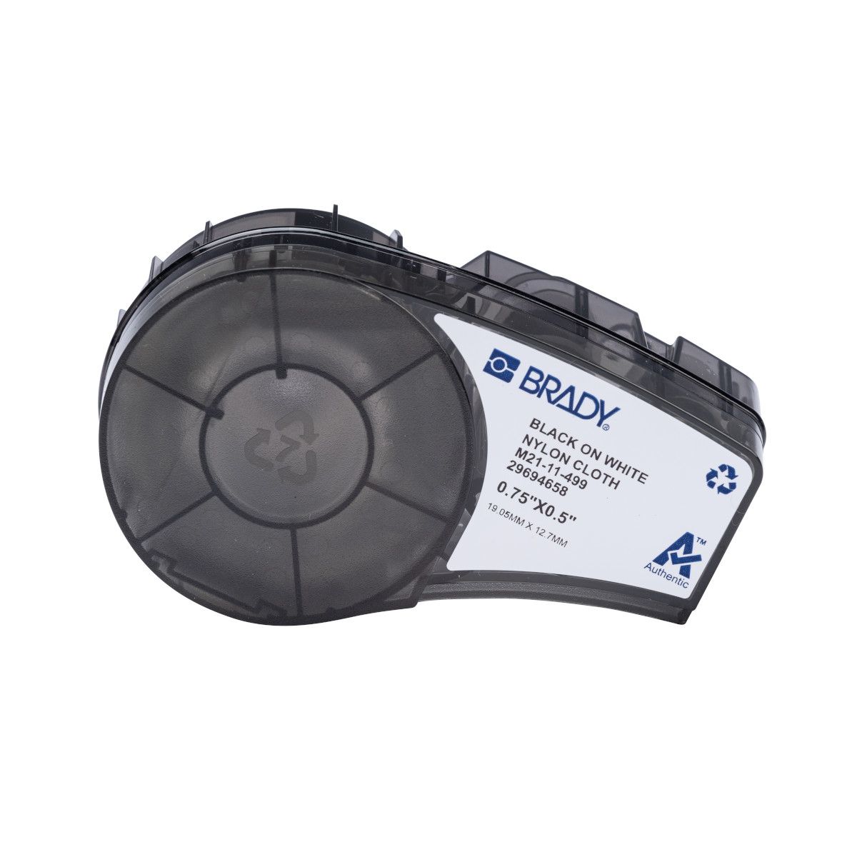 Brady M21-11-499 Nylon-Etiketten Für M210/M211, 19,05 X 12,70 Mm, 140 Etiketten