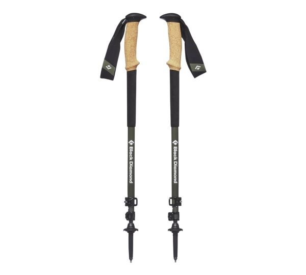 Black Diamond Alpine Carbon Cork, Unisex, Teleskopisk, Vandring, Vandring, T-grepp, Skum, Leverlock, lås