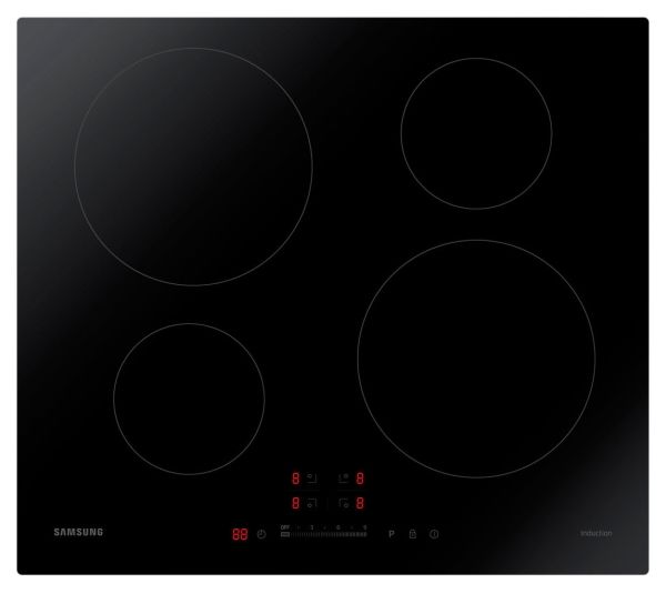 Samsung Nz64h37070k, Schwarz, Integriert, Zonen-Induktionskochfeld, Glaskeramik, 4 Zone(N), 4 Zone(N)