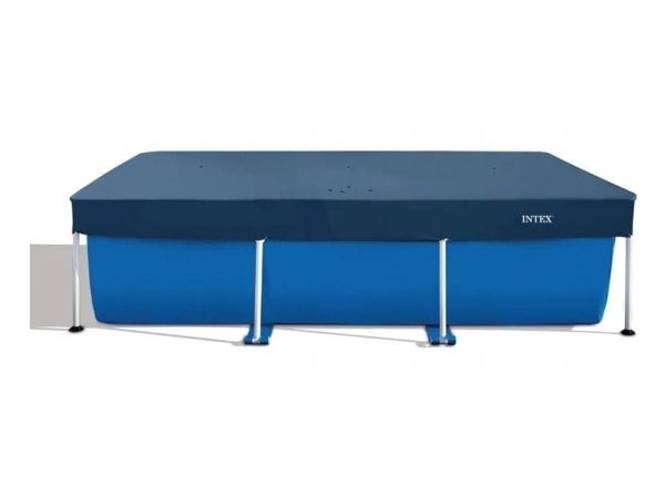 Intex 28036, Pool Safety Cover, Above Ground Pool, Rectangular, Blue, Pvc, 1600 Mm