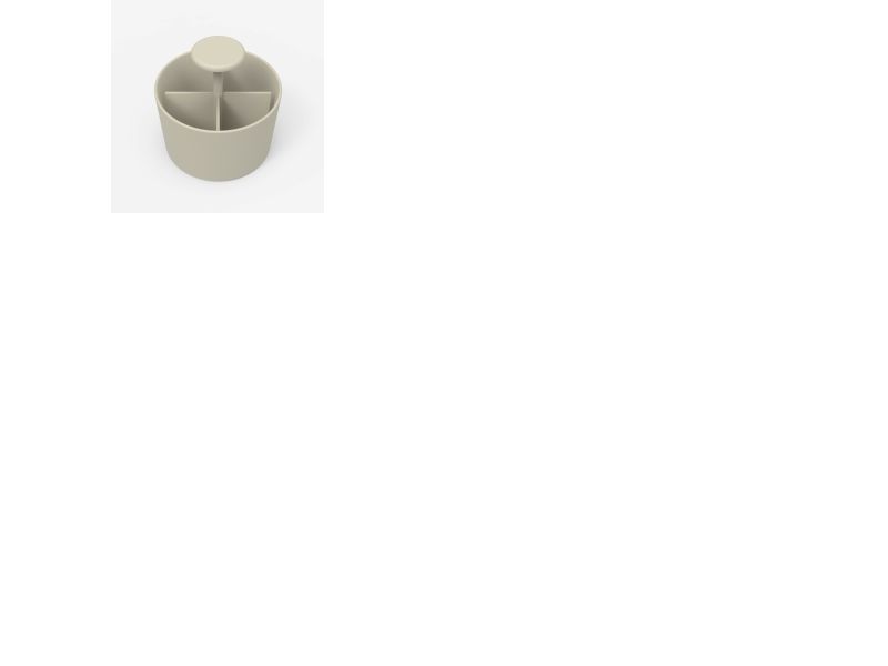 Penneholder, Lintex Bowl, grå, 150x150 x150mm Fog