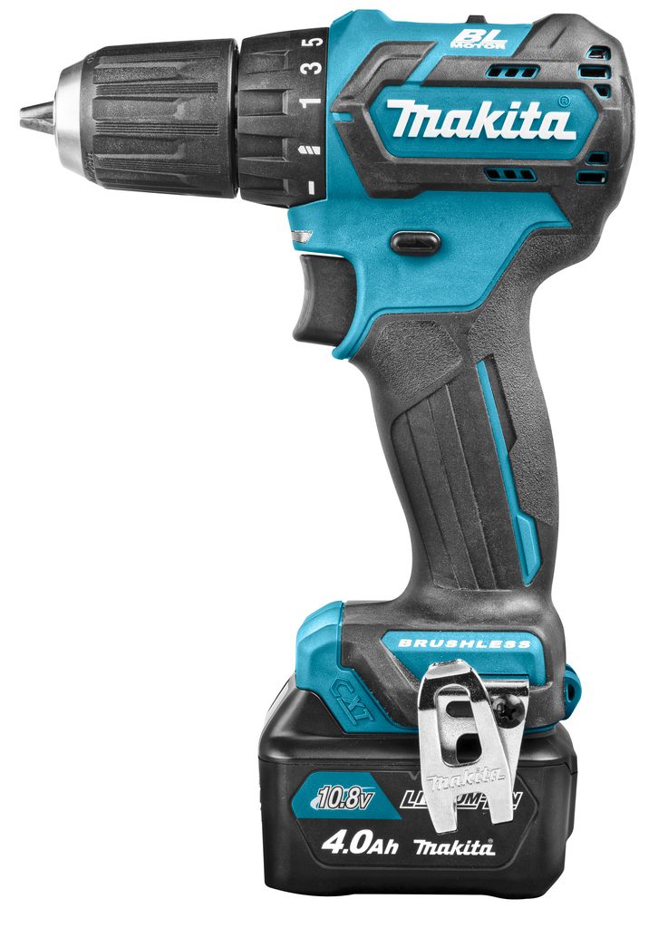 Makita DF332DSMJ, Pistolgreb boremaskine, Sort, Blå, 1 cm, 2,8 cm, 1 cm, 0,8 mm