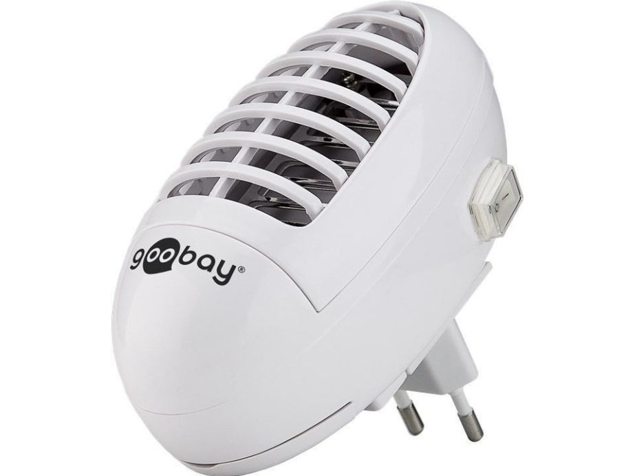 Goobay 59813 Automatisk Elektrisk Insektdræber (114 mm) – Hvid, Kemikaliefri UV-Myggefælde