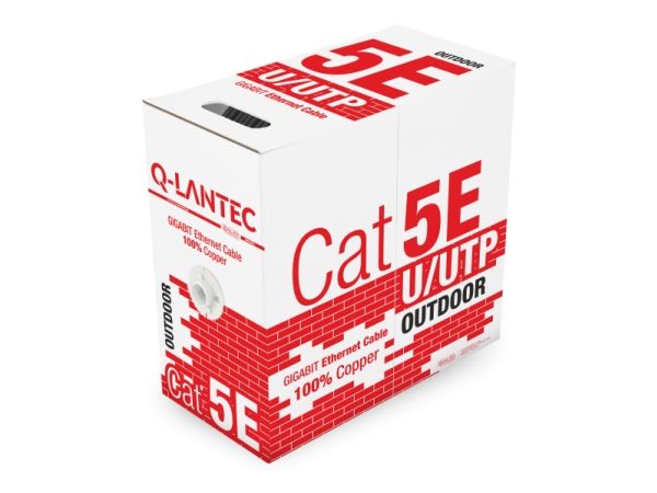 ALANTEC - Bulkkabel - 305 m - UTP - CAT 5e - utomhus, solid - svart | EL Artiklar - Kablar och ledningar - Datakablar | GameStuff
