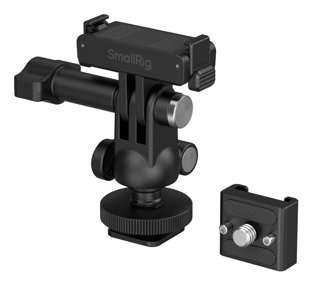 Smallrig 6396, Quick Release Mount, Sort, Aluminiumlegering, Glasfiber, Nylon, 1/4-20", 1/4"-20 To Cold Shoe Mount Adapter X 1 Ball-Head Quick Releas
