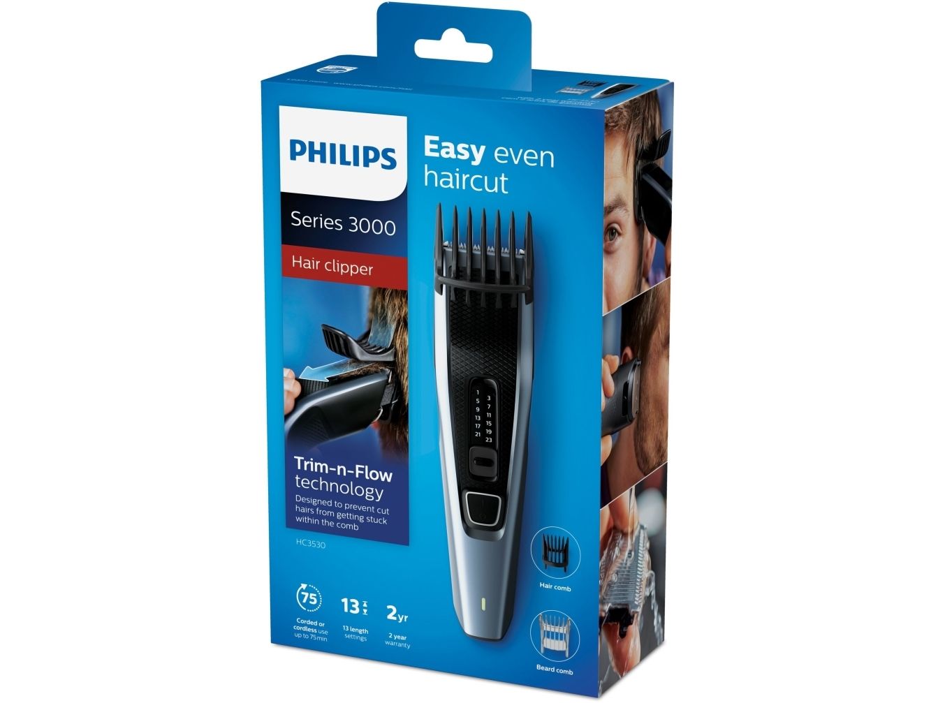 Philips Hairclipper Series 3000 Hc3530 - Hårklipper - Trådløs