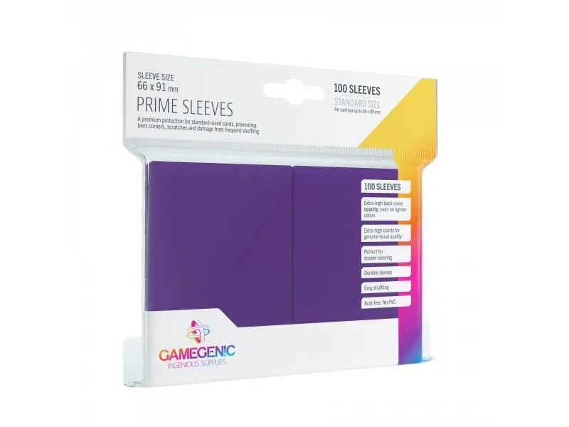 Prime Sleeves 100 stk - Plastiklommer - GameGenic