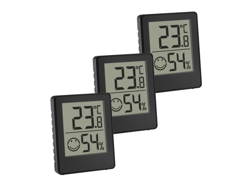 Tfa Dostmann Digitales Thermo-Hygrometer Thermo/Hygrometer Schwarz (30.5039.01.03)